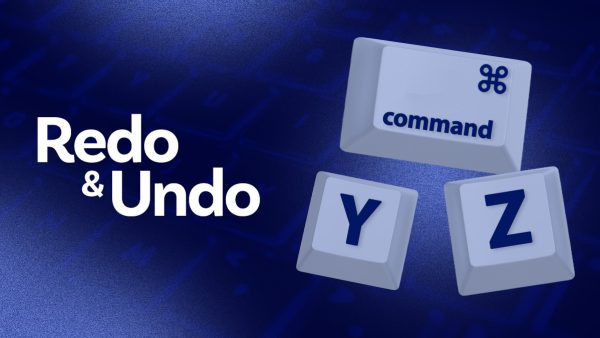 Redo and Undo shortcut keys: Command Y and Z.