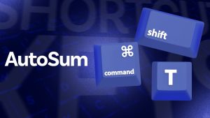 AutoSum shortcut keys