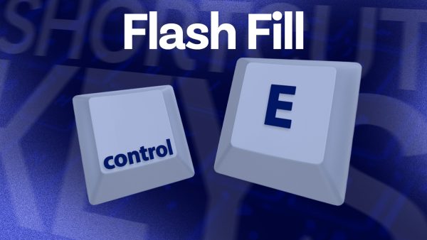 Flash Fill shortcut keys