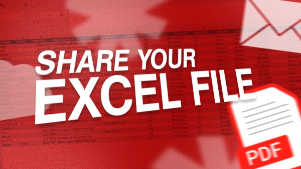 Share your Excel file: PDF, email, cloud…