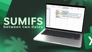 SUMIFS between two dates