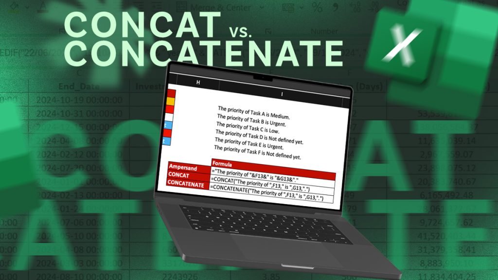 CONCAT vs CONCATENATE in Excel